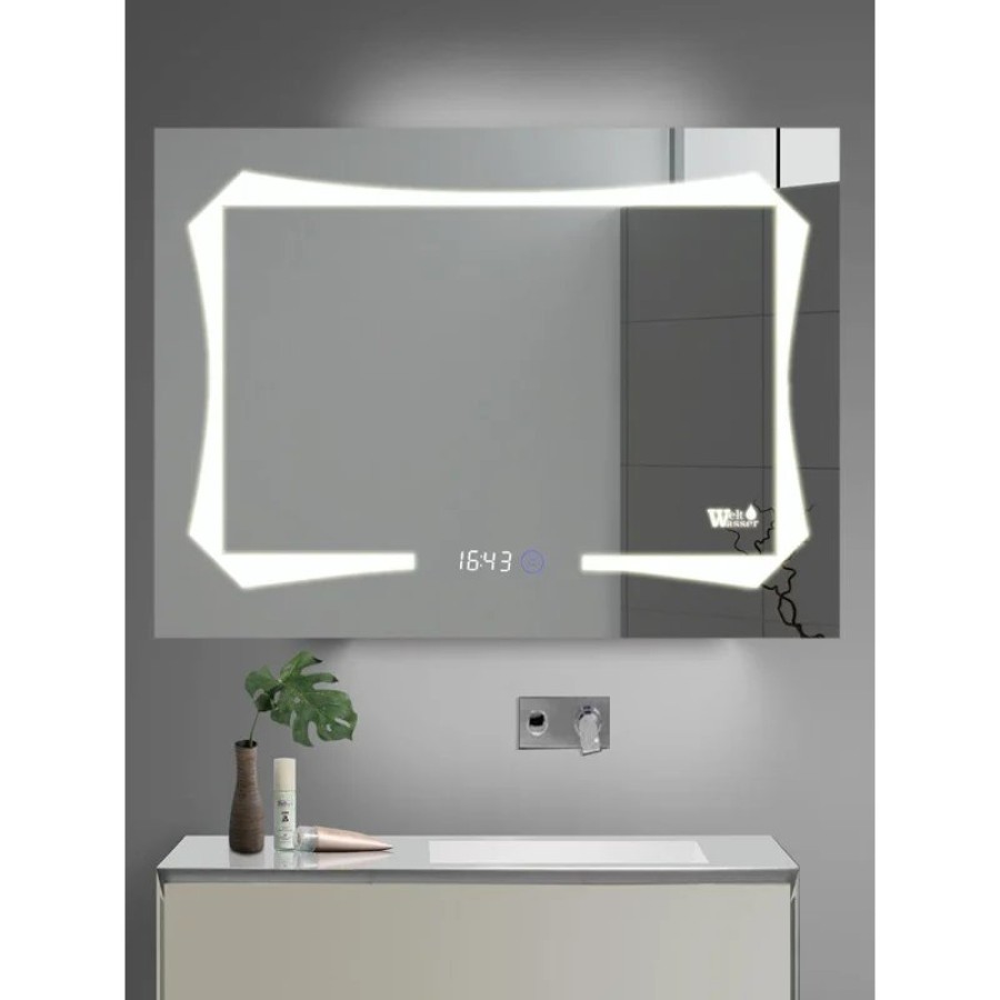 Зеркало WeltWasser Otto 60x80 с подсветкой и динамиками 10000000969 Хром