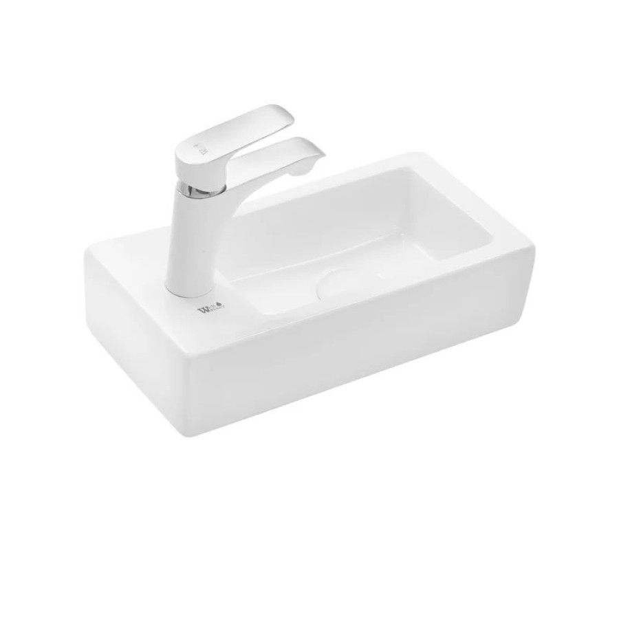 Раковина WeltWasser Aisbach 5092 L 37 10000003872 Белый глянец