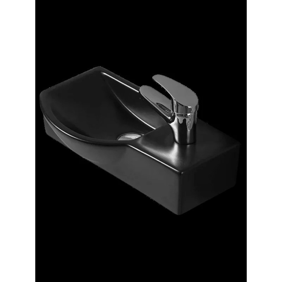 Раковина WeltWasser Aisbach 7940 MT-BL R 40 10000008689 Черная матовая