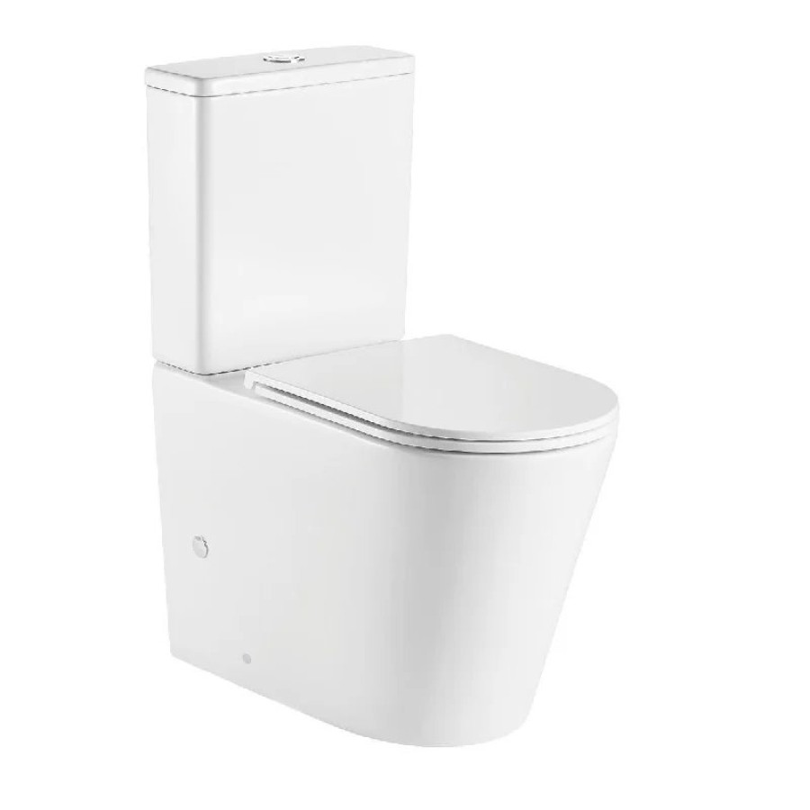 Унитаз компакт WeltWasser Salzbach 001 XL GL-WT 10000008266 Белый глянец с бачком и сиденьем Микролифт