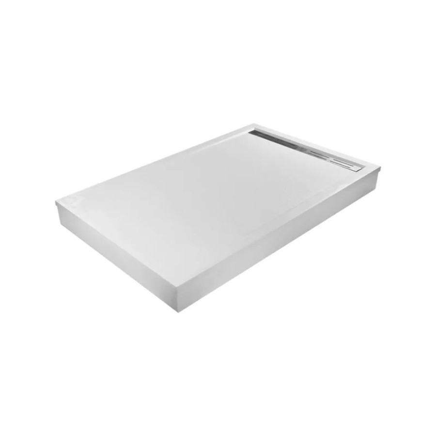 Душевой поддон из искусственного камня WeltWasser WW TRS 14080 STONE-WT 140x80 10000004374 Белый