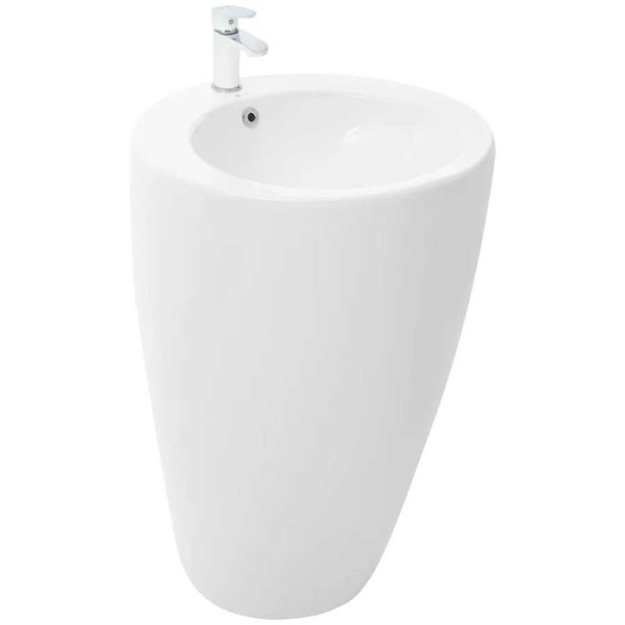 Раковина WeltWasser Leerbach 4949 GL-WT 49 10000008706 Белый глянец
