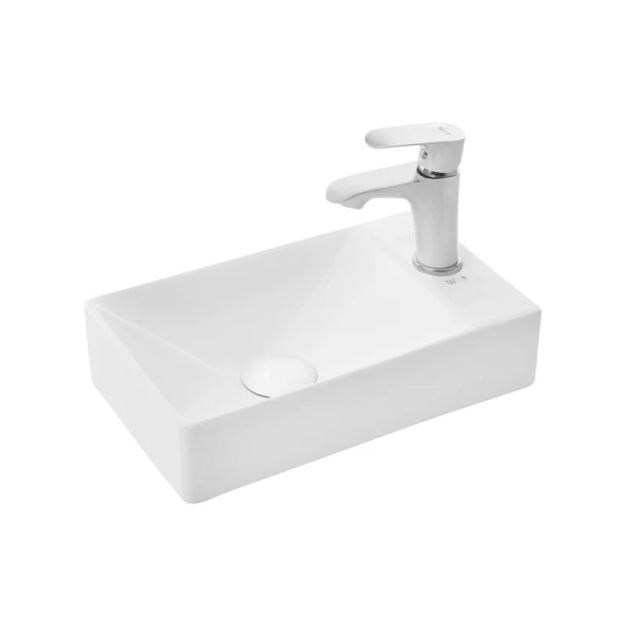Раковина WeltWasser Aisbach 5111 R 37 10000004592 Белый глянец