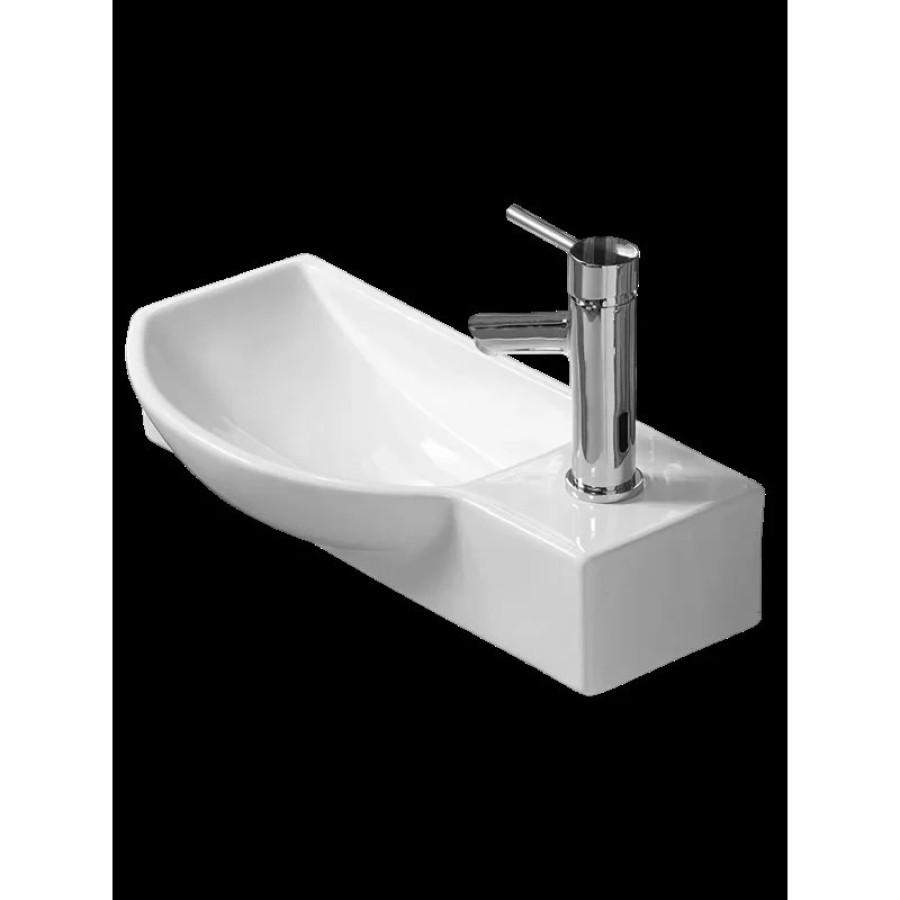 Раковина WeltWasser Aisbach 7945 GL-WT R 45 10000008691 Белая глянцевая