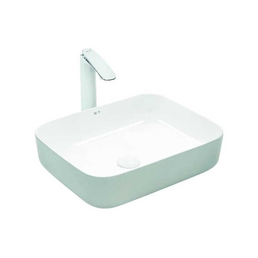 Раковина-чаша WeltWasser Elbach M2195 DGW 50 10000004532 Серая матовая Белая