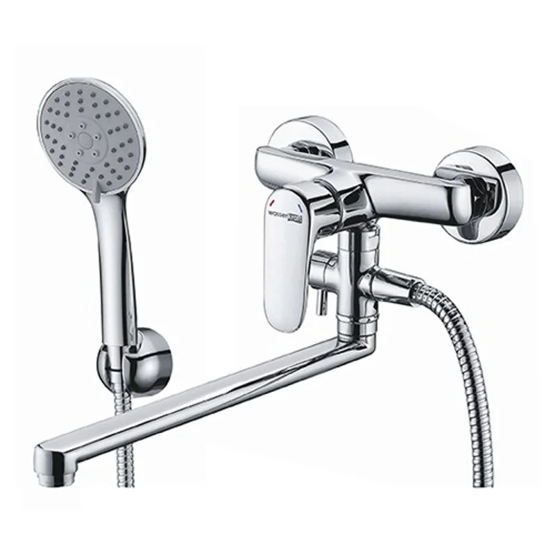 Смеситель для ванны и душа WasserKRAFT 5602L с гарнитуром, хром Смеситель для ванны и душа WasserKRAFT 5602L с гарнитуром, хром