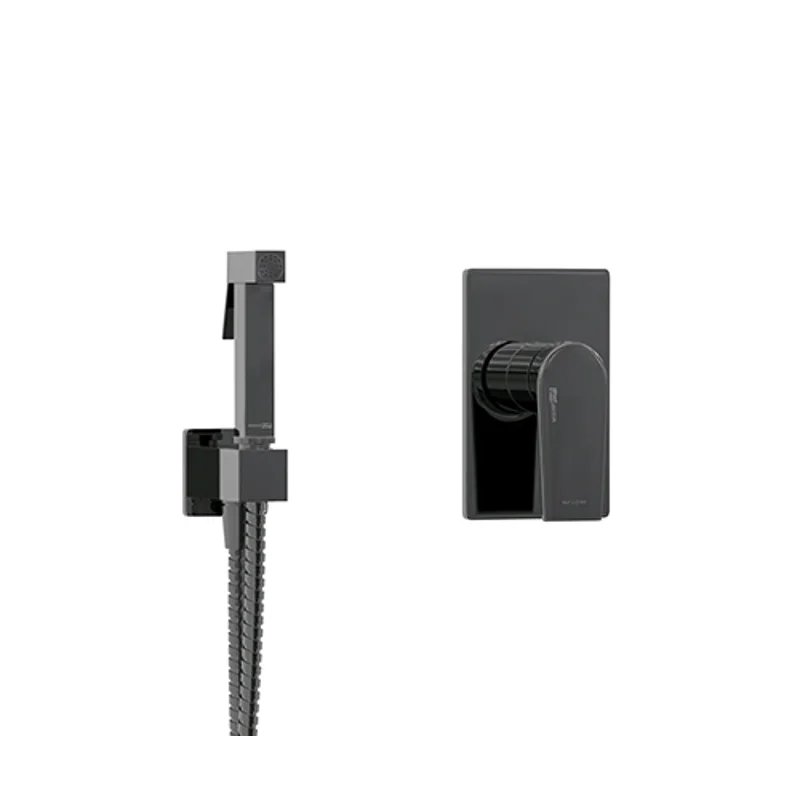 Гигиенический душ со смесителем WasserKRAFT А66096 Черный глянец Гигиенический душ со смесителем WasserKRAFT А66096 Черный глянец
