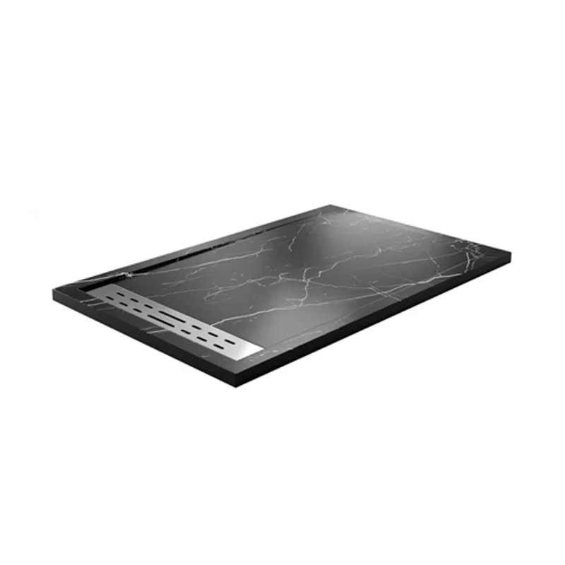 Душевой поддон из искусственного камня WasserKRAFT Neime 140х90 19T36 Черный матовый Душевой поддон из искусственного камня WasserKRAFT Neime 140х90 19T36 Черный матовый