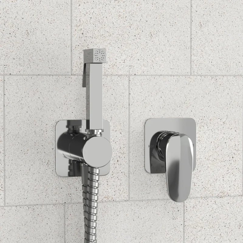 Гигиенический душ со смесителем WasserKRAFT Weida A3151.271.057.136 Хром Гигиенический душ со смесителем WasserKRAFT Weida A3151.271.057.136 Хром