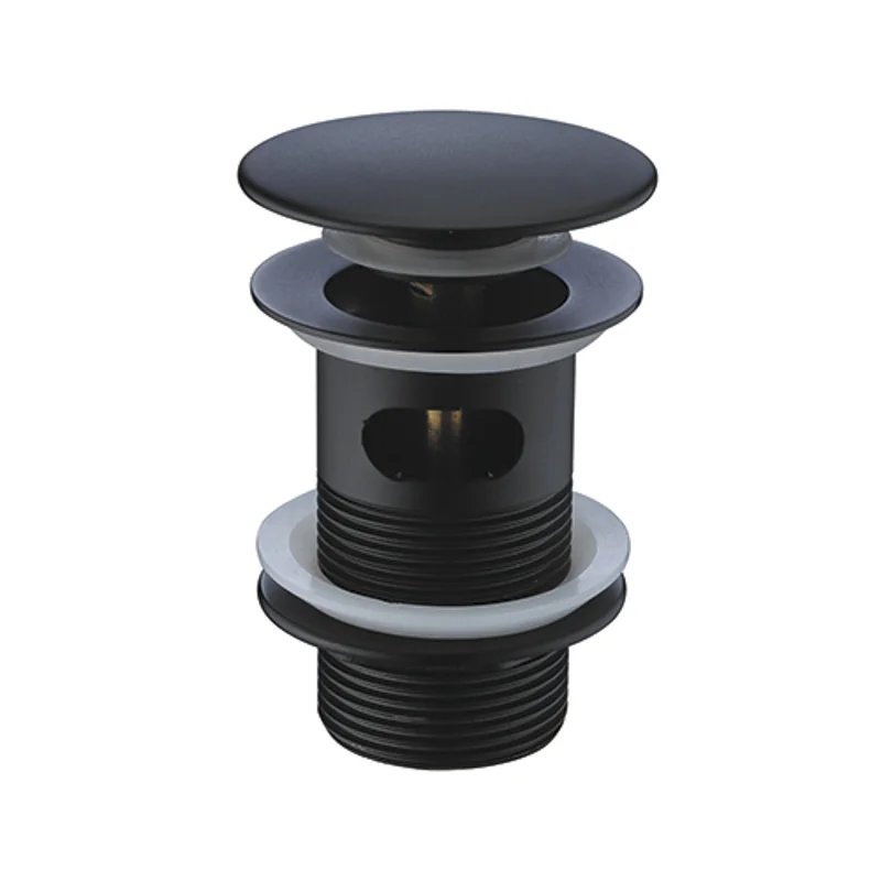 Донный клапан WasserKRAFT A080 click-clack Черный матовый Донный клапан WasserKRAFT A080 click-clack Черный матовый