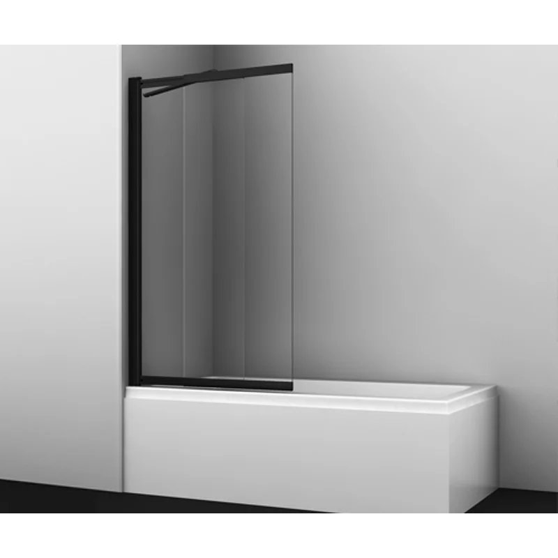 Шторка на ванну WasserKRAFT Dill 100 61S02-100 Fixed профиль Черный стекло прозрачное Шторка на ванну WasserKRAFT Dill 100 61S02-100 Fixed профиль Черный стекло прозрачное