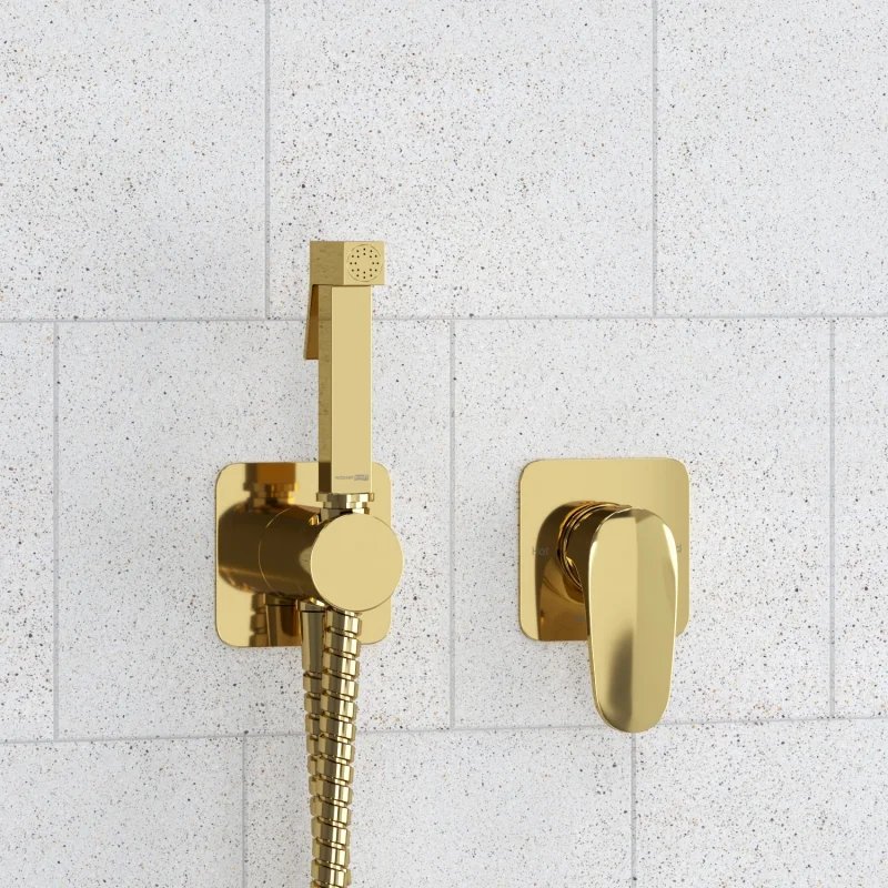 Гигиенический душ со смесителем WasserKRAFT Neckar A2151.280.238.216 Золото глянцевое Гигиенический душ со смесителем WasserKRAFT Neckar A2151.280.238.216 Золото глянцевое