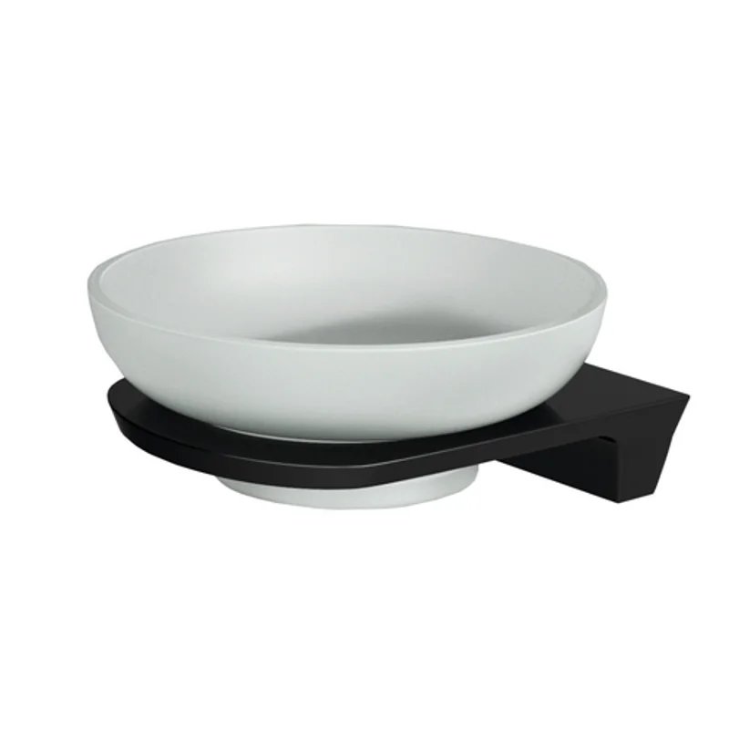 Мыльница WasserKRAFT Glan K-5129 Черная глянцевая Мыльница WasserKRAFT Glan K-5129 Черная глянцевая