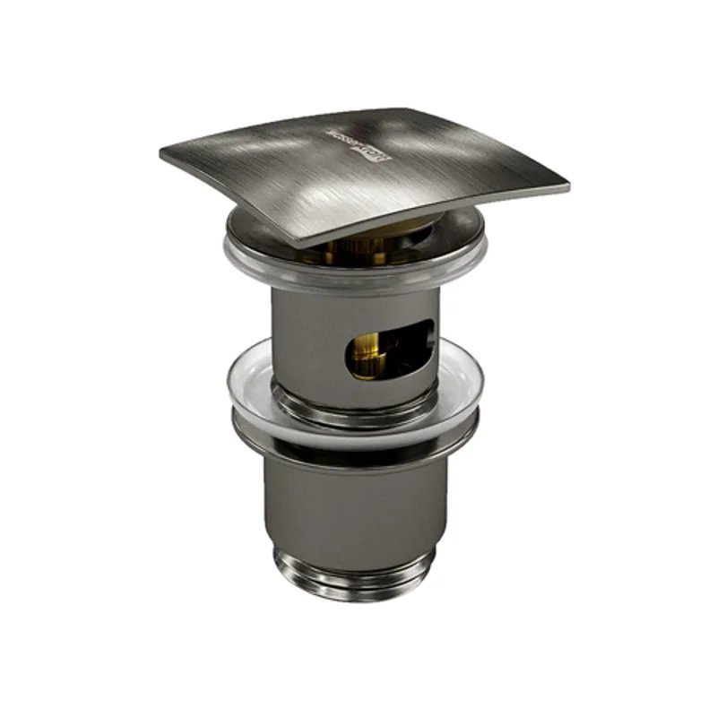 Донный клапан WasserKRAFT Wiese A167 click-clack Оружейная сталь Донный клапан WasserKRAFT Wiese A167 click-clack Оружейная сталь