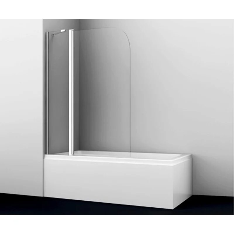 Шторка на ванну WasserKRAFT Leine 110 35P02-110 профиль Хром стекло прозрачное Шторка на ванну WasserKRAFT Leine 110 35P02-110 профиль Хром стекло прозрачное