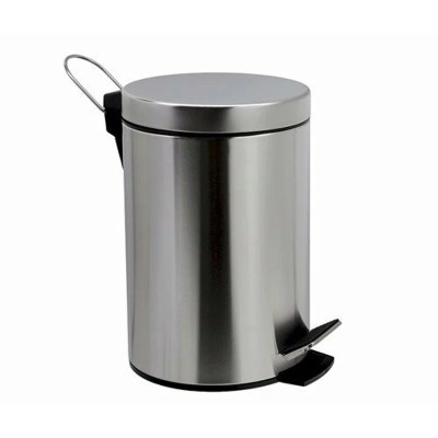 Ведро для мусора WasserKRAFT Ammer K-665 5 л Хром ма...