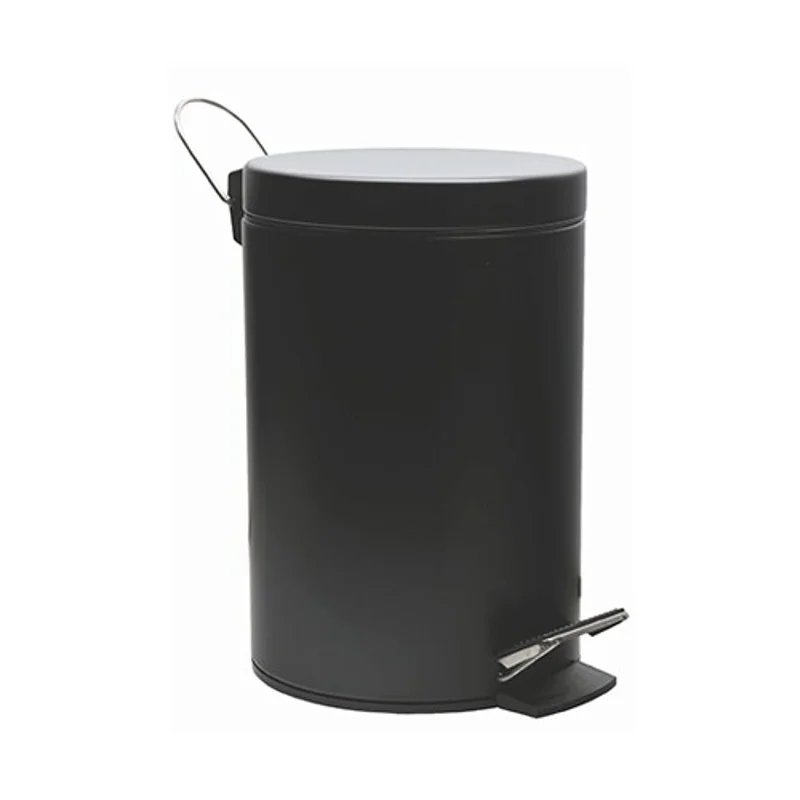 Ведро для мусора WasserKRAFT K-635B Черное матовое Ведро для мусора WasserKRAFT K-635B Черное матовое