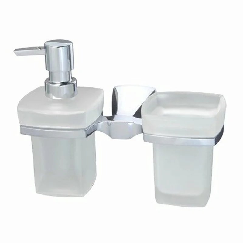 Дозатор для жидкого мыла WasserKRAFT Wern K-2589 со стаканом для зубных щеток Хром Дозатор для жидкого мыла WasserKRAFT Wern K-2589 со стаканом для зубных щеток Хром