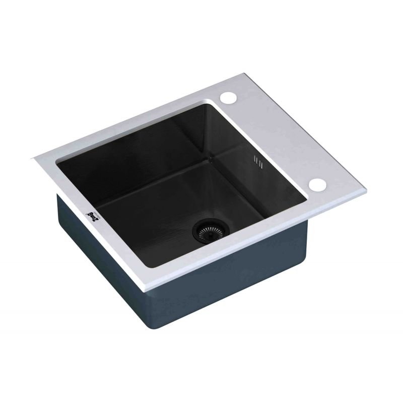 Мойка кухонная ZorG Inox Glass GL-6051-WHITE-GRAFIT из нержавеющей стали и стекла, графит/белый Мойка кухонная ZorG Inox Glass GL-6051-WHITE-GRAFIT из нержавеющей стали и стекла, графит/белый
