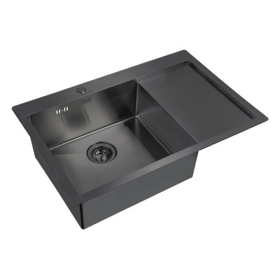 Кухонная мойка ZorG Grafit PVD 7851-L GRAFIT Графит