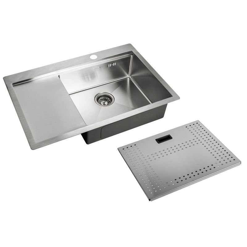Кухонная мойка ZorG Master 78 ZM N-7852-R с накладкой Нержавеющая сталь Кухонная мойка ZorG Master 78 ZM N-7852-R с накладкой Нержавеющая сталь