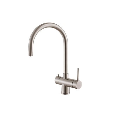 Смеситель ZorG Inox SZR-7020 для кухонной мойки, сталь