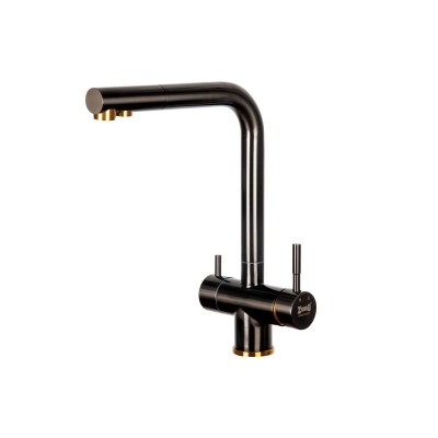 Смеситель ZorG Inox SZR-7039 BR/GRAFIT для кухонной ...