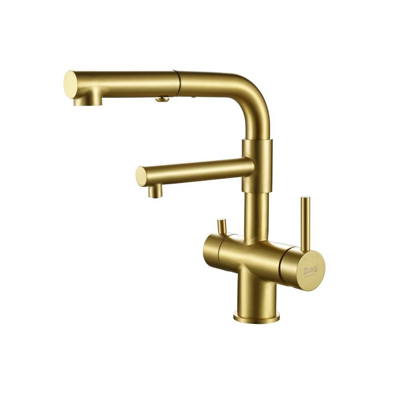 Смеситель ZorG Inox SZR-3216 BRONZE для кухонной мойки, бронза Смеситель ZorG Inox SZR-3216 BRONZE для кухонной мойки, бронза