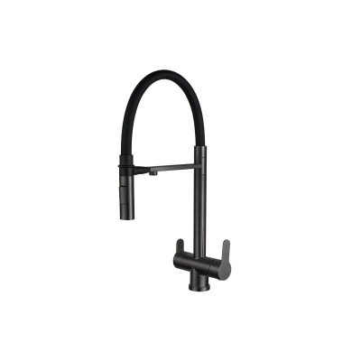 Смеситель ZorG Magnit SZR-3030 GRAFIT для кухонной м...