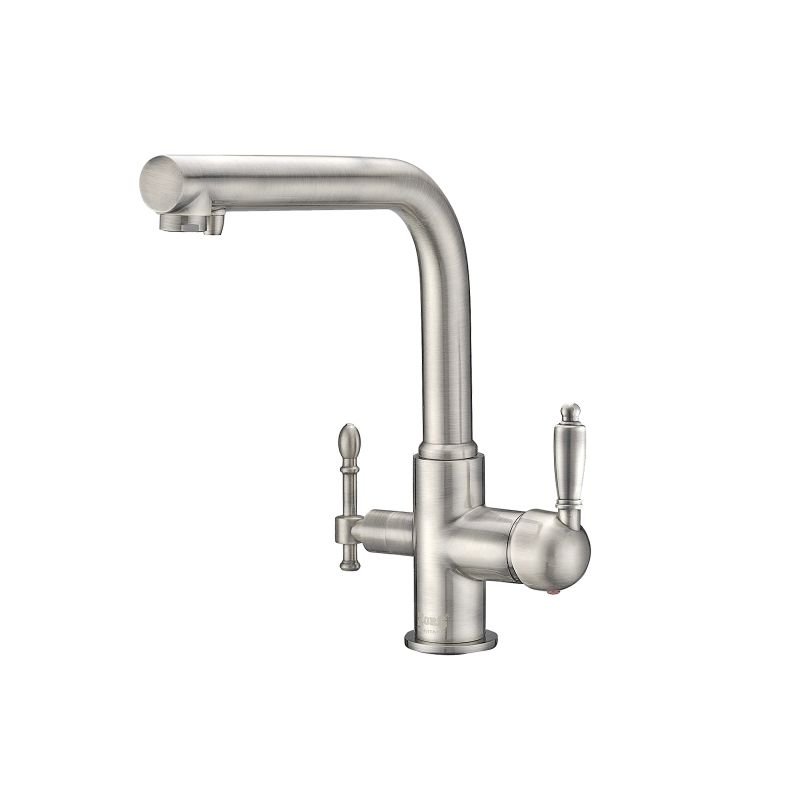 Смеситель ZorG Clean Water ZR 313 YF-33 SATIN для кухонной мойки, сталь Смеситель ZorG Clean Water ZR 313 YF-33 SATIN для кухонной мойки, сталь