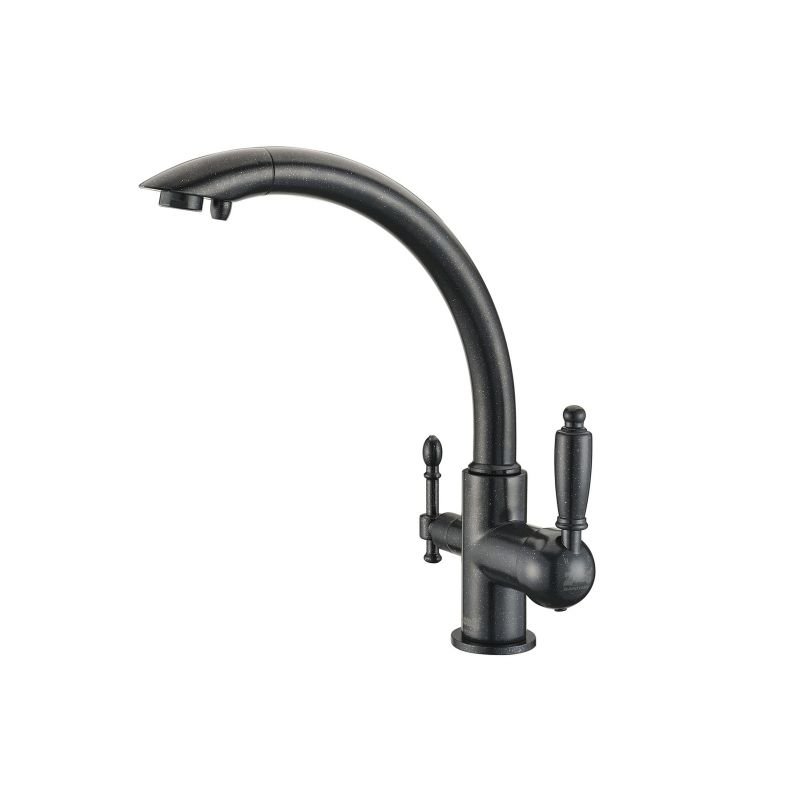 Смеситель ZorG Clean Water ZR 314 YF-33 ЧЕРНЫЙМЕТАЛЛ для кухонной мойки, черный металлик Смеситель ZorG Clean Water ZR 314 YF-33 ЧЕРНЫЙМЕТАЛЛ для кухонной мойки, черный металлик