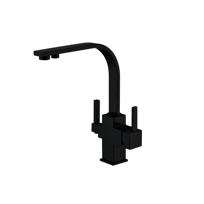 Смеситель ZorG Sanitary ZR 332 YF BLACK для кухонной мойки, черный Смеситель ZorG Sanitary ZR 332 YF BLACK для кухонной мойки, черный