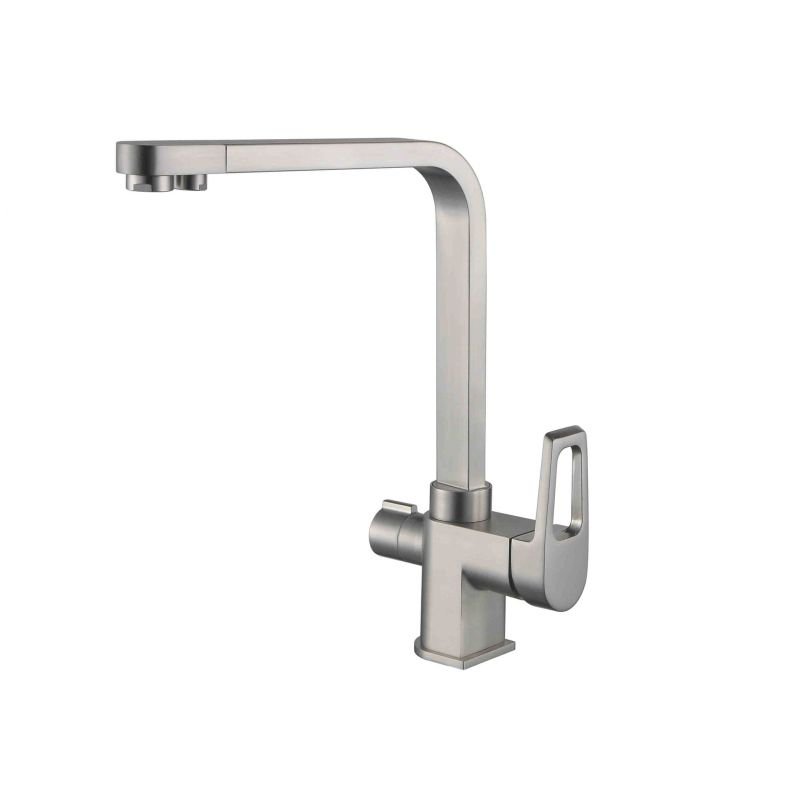 Смеситель ZorG Clean Water ZR 334 YF-NICKEL для кухонной мойки, никель Смеситель ZorG Clean Water ZR 334 YF-NICKEL для кухонной мойки, никель