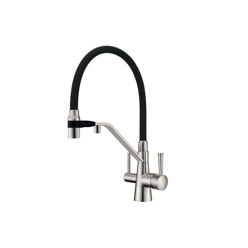 Смеситель ZorG Sanitary ZR 356 YF-NICKEL для кухонной мойки, никель Смеситель ZorG Sanitary ZR 356 YF-NICKEL для кухонной мойки, никель