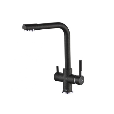 Смеситель Steel Hammer SH 552 BLACK CR для кухонной ...