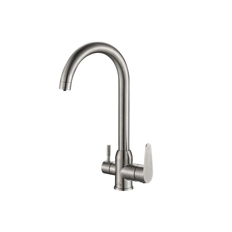 Смеситель Steel Hammer SH 723 INOX для кухонной мойки, сталь Смеситель Steel Hammer SH 723 INOX для кухонной мойки, сталь