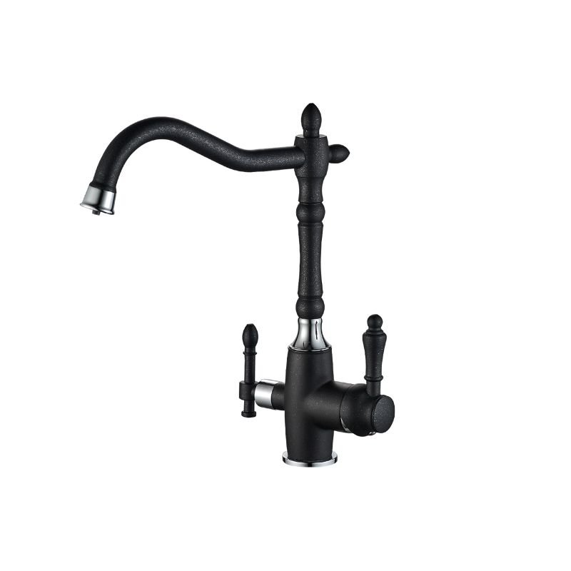 Смеситель Steel Hammer SH 812 BLACK CR для кухонной мойки, черный/хром Смеситель Steel Hammer SH 812 BLACK CR для кухонной мойки, черный/хром