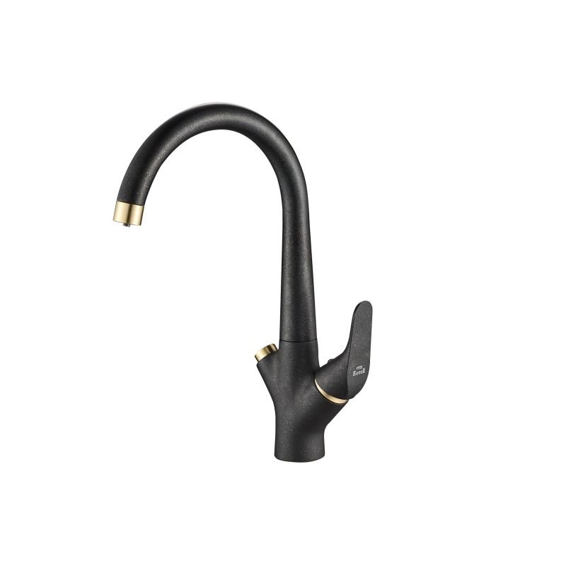 Смеситель Steel Hammer SH 815 BLACK BR для кухонной мойки, черный/бронза Смеситель Steel Hammer SH 815 BLACK BR для кухонной мойки, черный/бронза