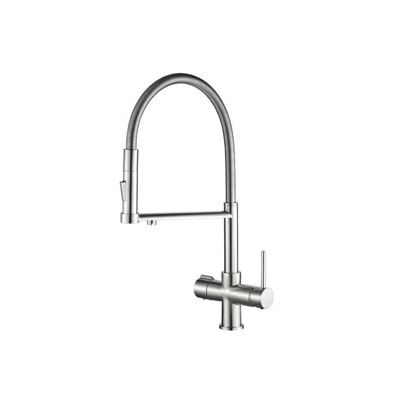 Смеситель Steel Hammer SH 2002 SATIN для кухонной мойки, сталь Смеситель Steel Hammer SH 2002 SATIN для кухонной мойки, сталь