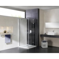 Душевой уголок Cezares CRYSTAL-S-A-1-100-C-Cr-L, 100 х 100 см, стекло прозрачное, цвет профиля хром, левосторонний