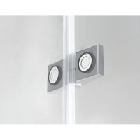 Душевой уголок Cezares CRYSTAL-S-A-1-100-C-Cr-L, 100 х 100 см, стекло прозрачное, цвет профиля хром, левосторонний