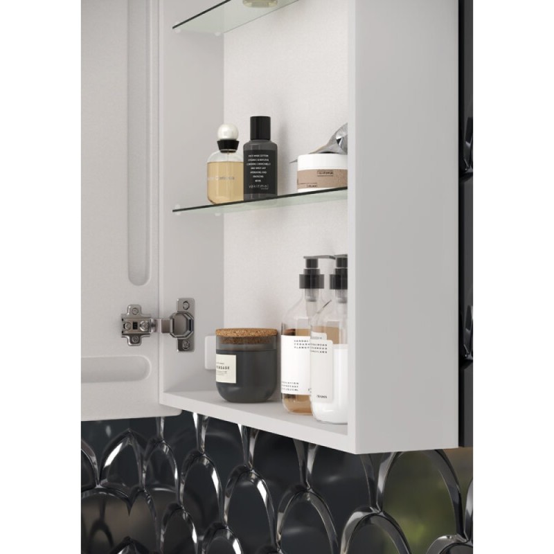 Зеркальный шкаф Sancos Cube CU600 60, с подсветкой, 60 х 80 см