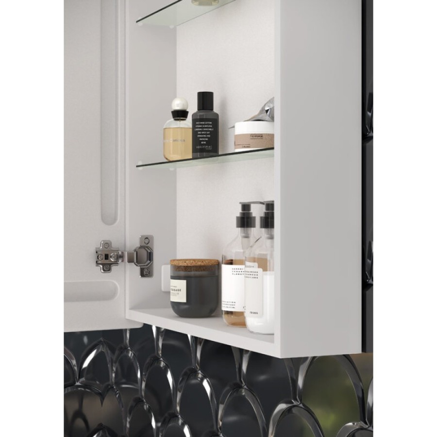 Зеркальный шкаф Sancos Cube CU600 60, с подсветкой, 60 х 80 см