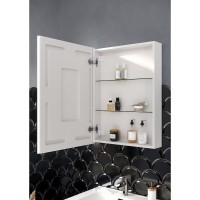 Зеркальный шкаф Sancos Cube CU600 60, с подсветкой, 60 х 80 см