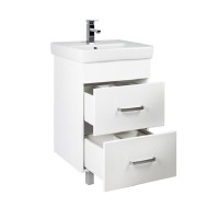 Тумба с раковиной Iddis Custo CUS55W0i95K 55 см, подвесная, белая