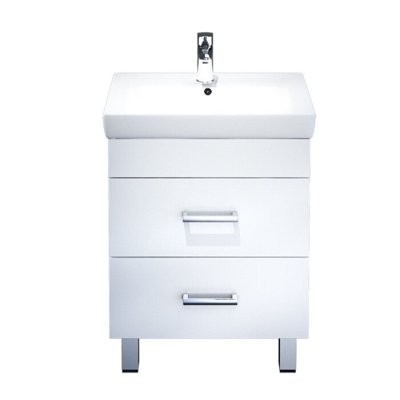 Тумба с раковиной Iddis Custo CUS55W0i95K 55 см, подвесная, белая