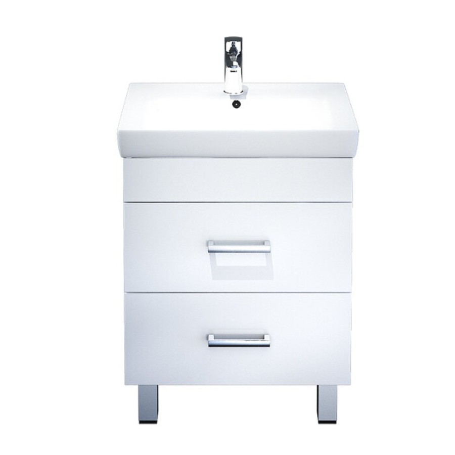 Тумба с раковиной Iddis Custo CUS55W0i95K 55 см, подвесная, белая