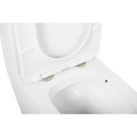 Напольный унитаз Cezares Stylus, безободковый, сиденье SoftClose CZR-2316-SC, белый, CZR-152-CPR
