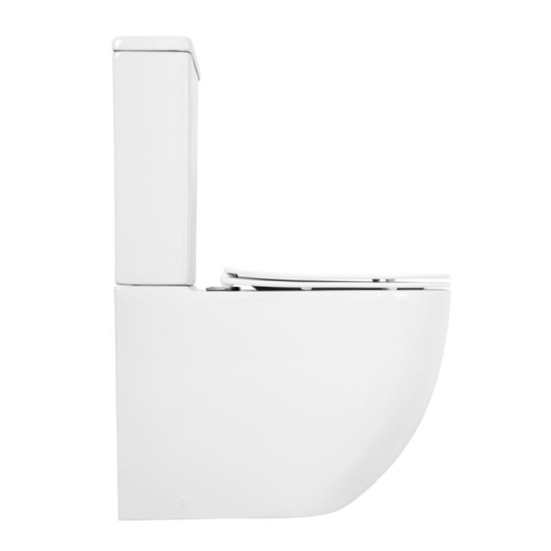 Напольный унитаз Cezares Stylus, безободковый, сиденье SoftClose CZR-2316-SC, белый, CZR-152-CPR