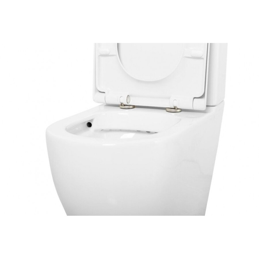 Напольный унитаз Cezares Stylus, безободковый, сиденье SoftClose CZR-GN-SC, белый, CZR-152-CPR